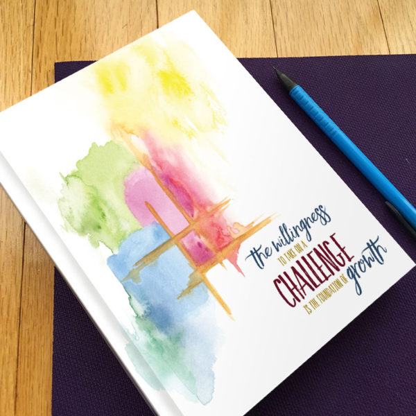 Watercolor Gratitude Journal by Hand-Painted Yoga
