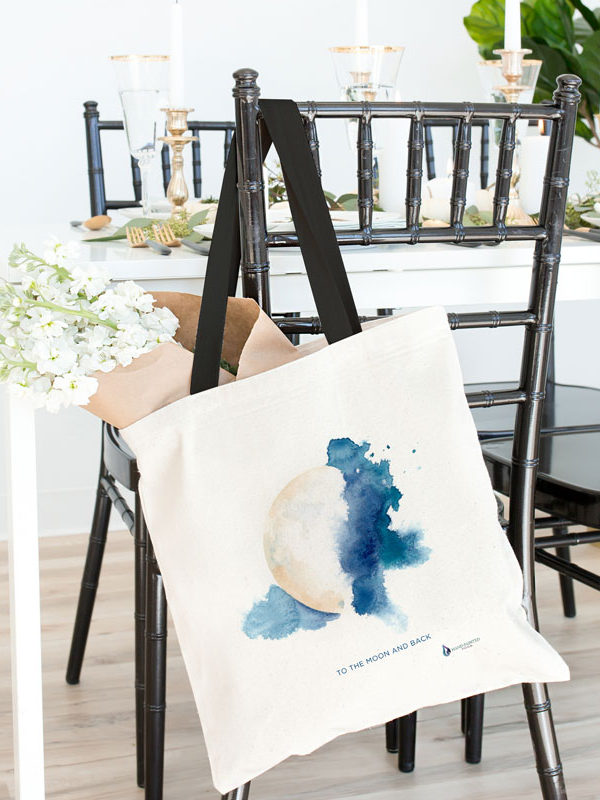 Mystic Moon Tote bag by Hand-Painted Yoga