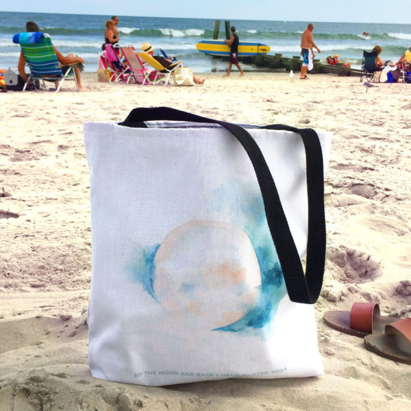 Sacred Moon Tote bag by Hand-Painted Yoga