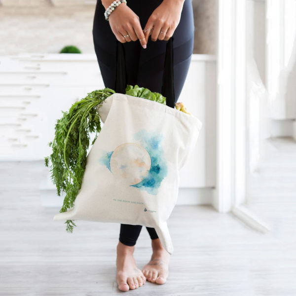Sacred Moon Tote bag by Hand-Painted Yoga