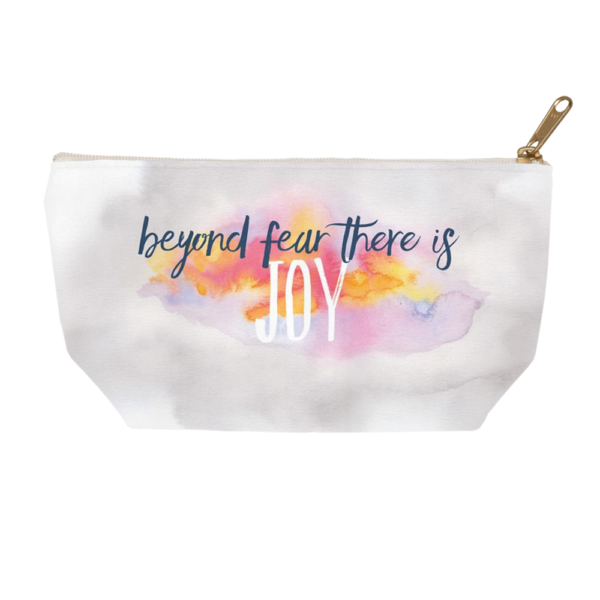 Beyond Fear Watercolor Accessory pouch by Hand-Painted Yoga