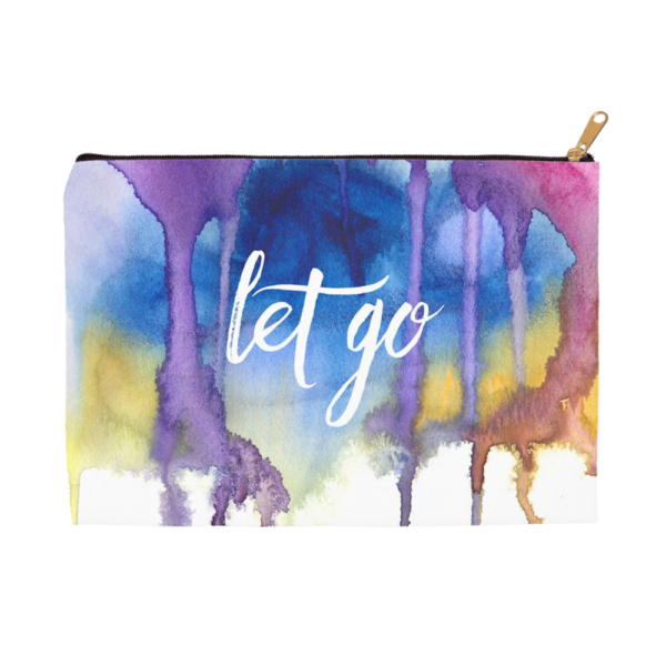 Let Go accessory pouch by Hand-Painted Yoga
