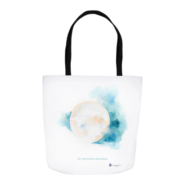 Sacred Moon Tote by Hand-Painted Yoga